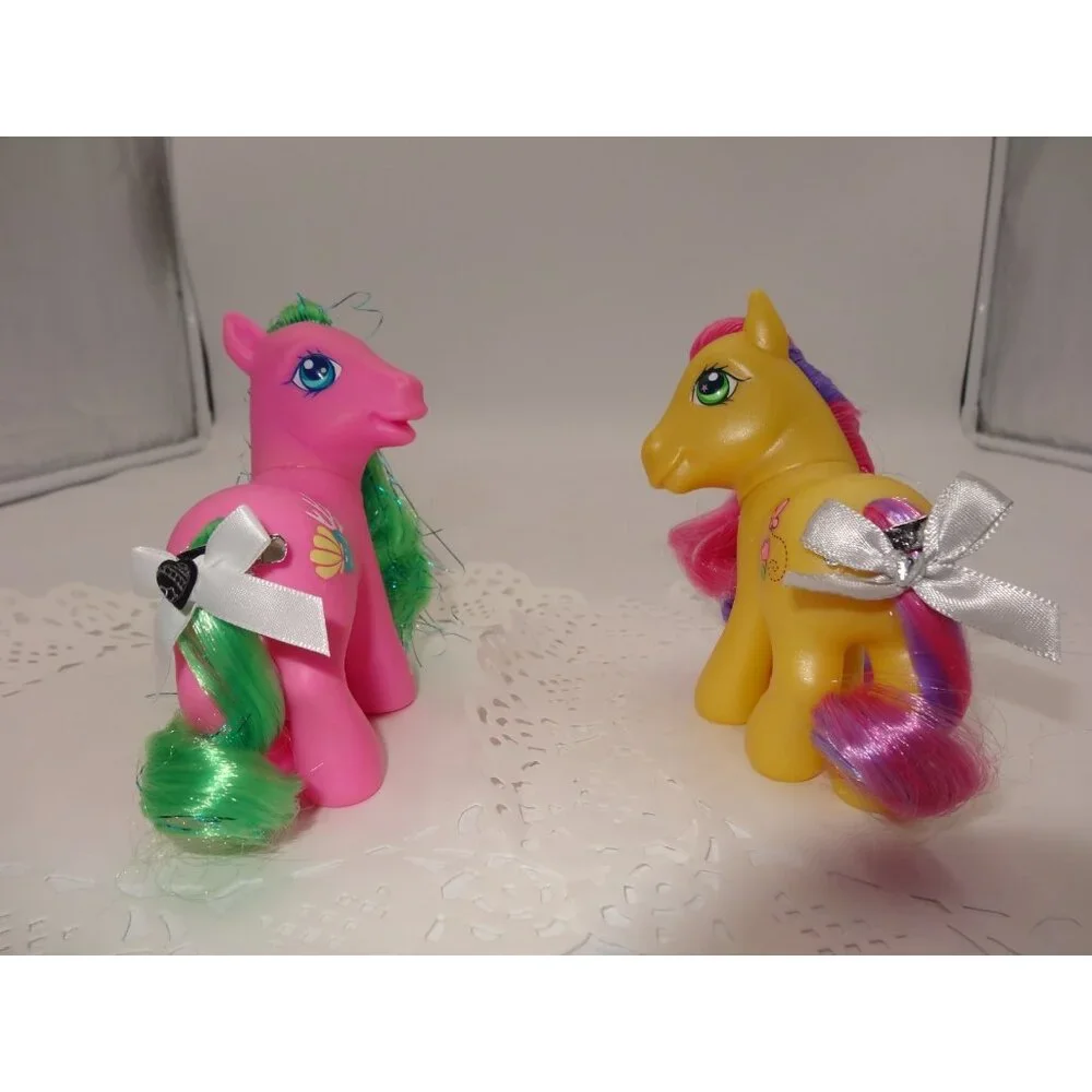 My Little Pony Butterfly Island Shimmer Pony Shell-Belle MLP and Flitter Flutter